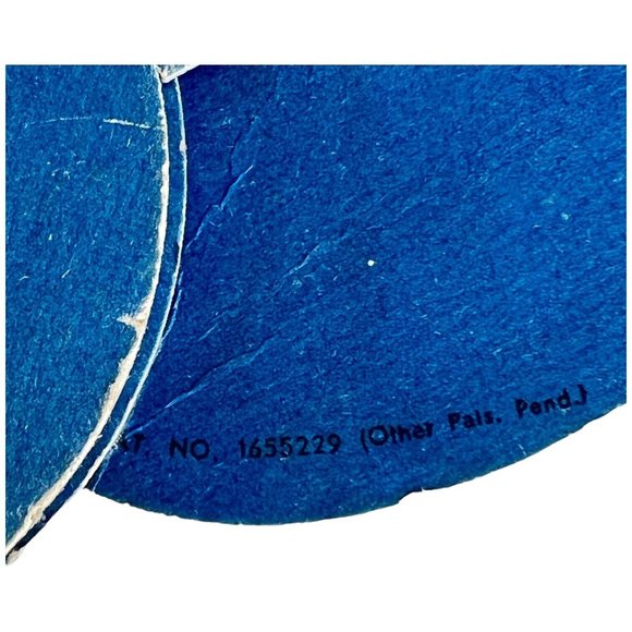 Vintage Tri Fold Advertising Cardboard Fan Boy With Circus Pigs Blue Folding - Picture 6 of 14